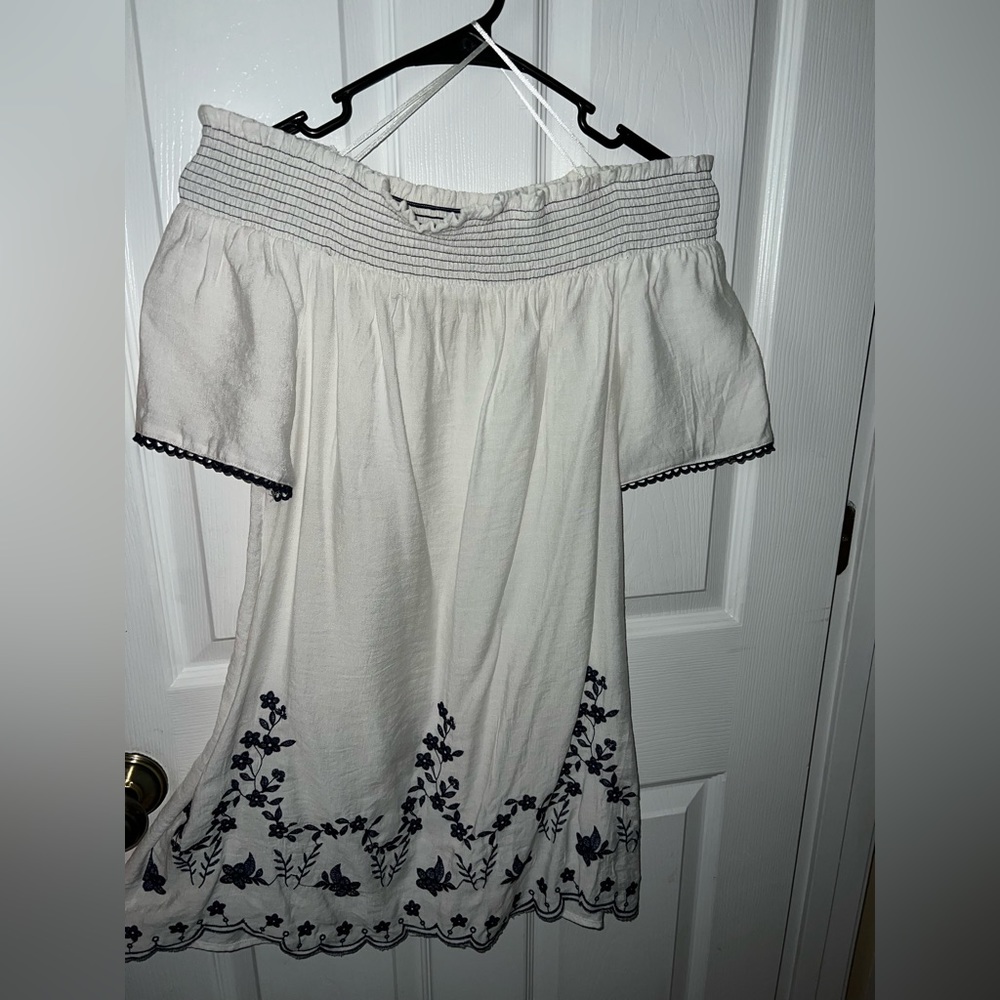 small off the shoulder bathing suit cover up